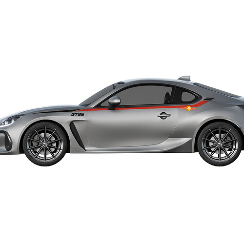 Paar Racing Stripes Vinyl-Aufkleber für Toyota TRD GT86
