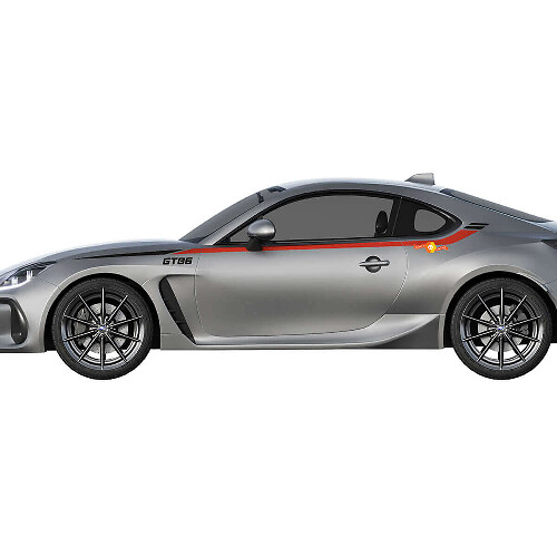Rennstreifen Seiten-Vinylaufkleber für Toyota GR86