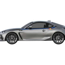 Rennstreifen Seiten-Vinylaufkleber für Toyota GR86_3