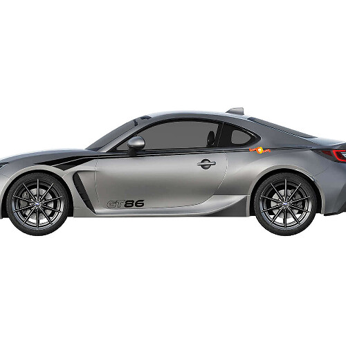 Racing gebogene Streifen Seiten-Vinyl-Aufkleber-Kit für Toyota GT86