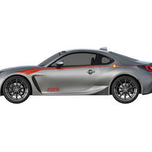 Paar Racing Stripes Vinyl-Aufkleber für Toyota Scion Fr-S
 3