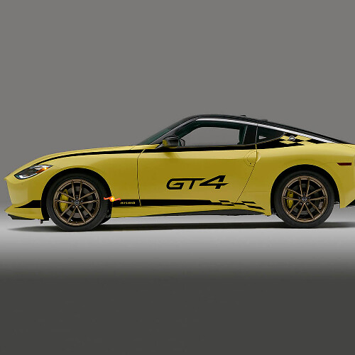 Nismo Seiten karierte Streifen Aufkleber Komplettset für Nissan Z GT4
 1