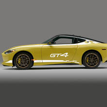 Nismo Seiten karierte Streifen Aufkleber Komplettset für Nissan Z GT4
 3