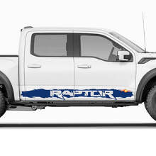 Individuelle Text-Seiten-Schwellerschürze Streifen Grafik Vinyl-Aufkleber für Ford F150 Raptor 3