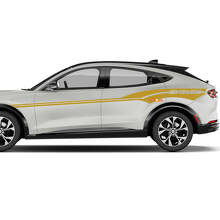 Paar MACH E Akzentstreifen Seitentür Aufkleber aus Vinyl für Ford Mustang MACH-E
 2