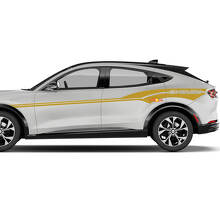 Paar MACH E Akzentstreifen Seitentür Aufkleber aus Vinyl für Ford Mustang MACH-E
 2