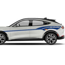 Paar MACH E Akzentstreifen Seitentür Aufkleber aus Vinyl für Ford Mustang MACH-E
 3