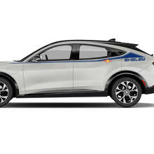 Paar Shelby Akzentstreifen Seitentür Aufkleber aus Vinyl für Ford Mustang MACH-E
 3