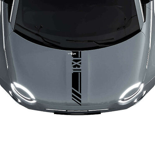 Individuelle Text-Motorhauben-Rennstreifen-Aufkleber-Grafiken für Fiat 500