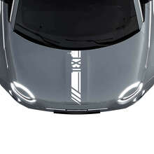 Individuelle Text-Motorhauben-Rennstreifen-Aufkleber-Grafiken für Fiat 500 2