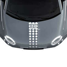 Individuelle Text-Motorhauben-Streifen-Racing-Decal-Aufkleber-Grafiken 2 für Fiat 500 2