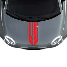 500 Dual Central Hood Stripe Decal Sticker Graphics für Fiat 500
 3