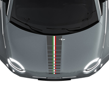 Tri Streifen Flaggen Motorhaubenstreifen Aufkleber Grafiken für Fiat 500
 2