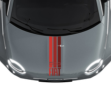 Tri Streifen Italien  Flagge Motorhaubenstreifen Aufkleber Grafiken für Fiat 500
 2