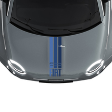 Tri Streifen Italien  Flagge Motorhaubenstreifen Aufkleber Grafiken für Fiat 500
 3