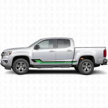 Retro-parallele Tür- und Seitenschweller-Vinylstreifen für Chevrolet Colorado 2. Generation 2015-2022_3