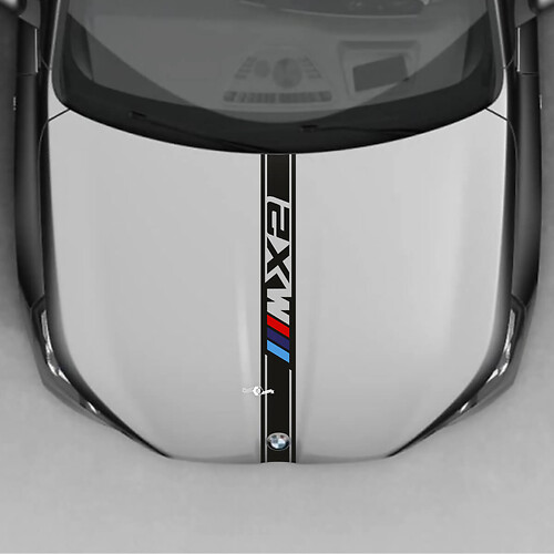 BMW X2 U10 Motorhauben-Karostreifen-Aufkleber - Vinyl M Performance
