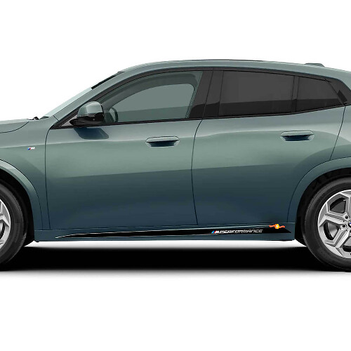 M Performance Style Seitenrock-Streifen Vinyl-Aufkleber für BMW X2 U10