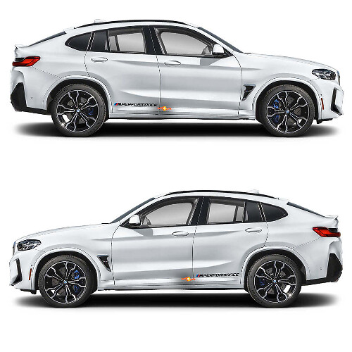 2x M Performance Vinyl Aufkleber für BMW X4M
