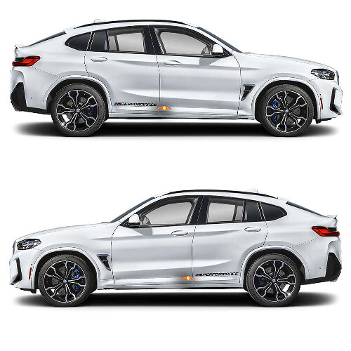 2x M Performance Vinyl Aufkleber für BMW X4M

