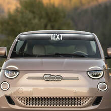 Individuelle Textaufkleber Front Italien Flagge Windschutzscheibenaufkleber Grafiken für Fiat 500 2