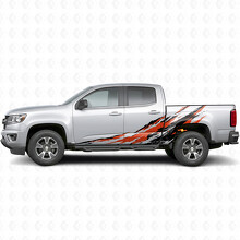 Abgenutzte Splash-Tür- und Bettseiten-Vinylstreifen für Chevrolet Colorado 2. Generation 2015-2022_2
