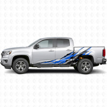 Abgenutzte Splash-Tür- und Bettseiten-Vinylstreifen für Chevrolet Colorado 2. Generation 2015-2022_3