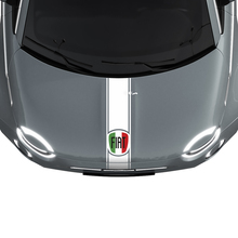 Streifen Italien Flagge Motorhaubenstreifen Aufkleber Grafiken für Fiat 500
 2