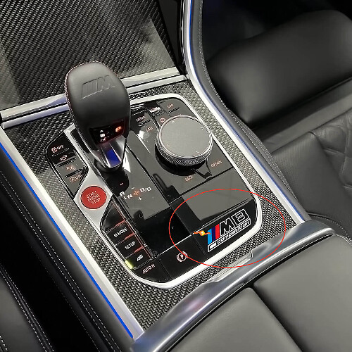 M8 Competition Mittelkonsole Vinyl-Aufkleber für BMW