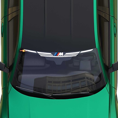 Motorsport M Flügel Streifen Aufkleber Windschutzscheibe passend für BMW G-Serie
