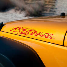Mountain Style Individuelles Text-Hauben-Vinylaufkleber-Kit für Jeep Wrangler_3