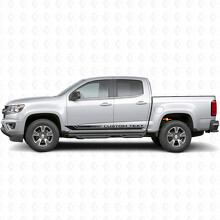 Benutzerdefinierte Textrahmen Tür- und Schwellerplatten Vinylstreifen für Chevrolet Colorado 2. Generation 2015-2022_2
