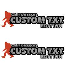 Benutzerdefinierte Text- und Logo-Gladiator-Editions-Haubenaufkleber für Jeep Gladiator-Hauben
 2