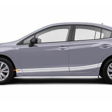 Paar Rocker Panel Seitenschweller Vinyl Karosserie Auto Streifen Renn Vinyl Aufkleber passend für Subaru Impreza
 2