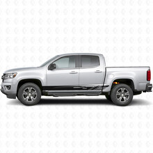 Diagonale Schlitz-Tür- und Schweller-Vinylstreifen für Chevrolet Colorado 2. Generation 2015-2022_2