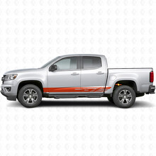 Diagonale Schlitz-Tür- und Schweller-Vinylstreifen für Chevrolet Colorado 2. Generation 2015-2022_4