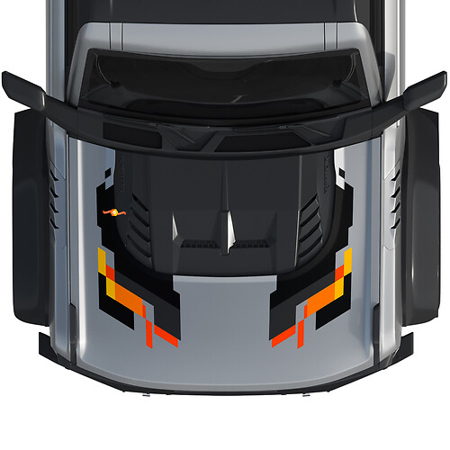 Heckseitenverkleidung Vinyl Aufkleber Grafik Set passend für Ford Bronco Raptor Style
