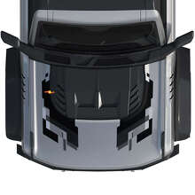 Motorhauben-Abstrakte Grafik-Kit Vinylaufkleber für Musclecar horse power truck 2