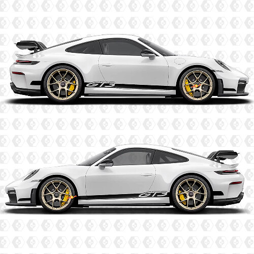 GT3 Streifen Seitenaufkleber Kit für Porsche 991 GT3
