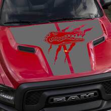 Dodge Ram Gators Rebel Hood Logo LKW Vinyl Aufkleber Grafik Pick Up Pickup
 3