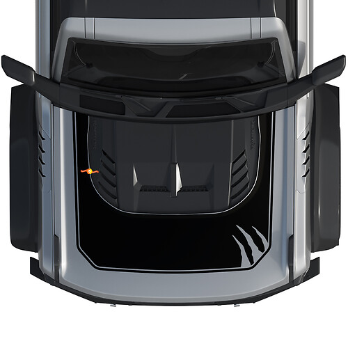 Motorhaube Bronco Raptor Klauen Wrap Grafik Aufkleber für Ford Bronco
