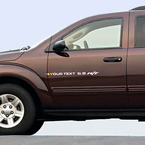 5.9 R/T individuelle Beschriftung Seiten-Tür Vinyl-Aufkleber-Set für Dodge Durango