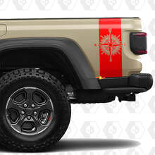 Aufkleber für hintere Seitenstreifen aus Vinyl für Jeep Gladiator Compass_2