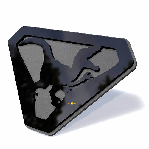 Raptor Kotflügelabzeichen Heckklappenemblem 3D-Abzeichen
