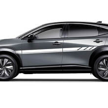 Seiten Universal Streifen Racing Grafik Aufkleber Set für Nissan ARIYA
 2