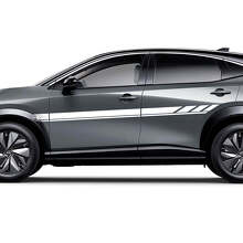 Seiten Universal Streifen Racing Grafik Aufkleber Set für Nissan ARIYA
 2