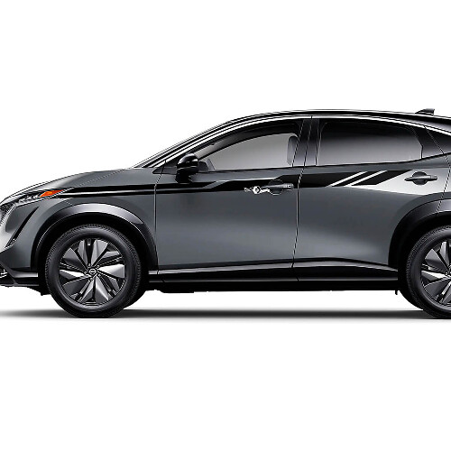 Seiten Universal Akzentstreifen Racing Grafik Aufkleber Set für Nissan ARIYA
