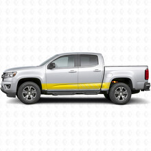 Gestaffelte Schlitz-Tür- & Schweller-Vinylstreifen für Chevrolet Colorado 2. Generation 2015-2022_3