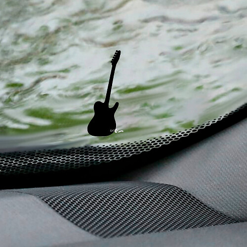 Gitarre Jeep Wrangler Windschutzscheibe Easter Egg Ecken Aufkleber - Individuelle Vinylgrafik
