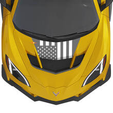US Flag Hood 2 Farben Vinyl Aufkleber für Chevy Chevrolet Corvette zr1
 3